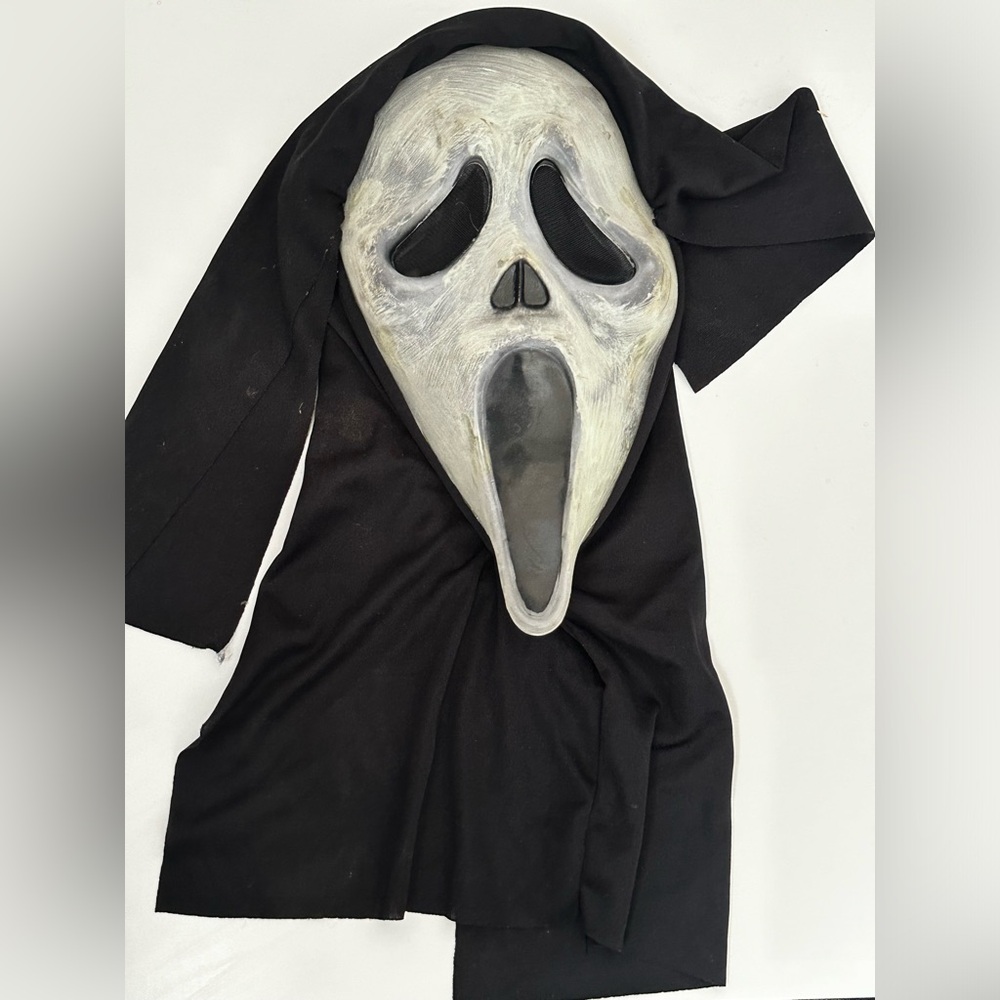 Aged Ghost Face Mask Scream Movie – Adult Horror Halloween Easter Unlimited